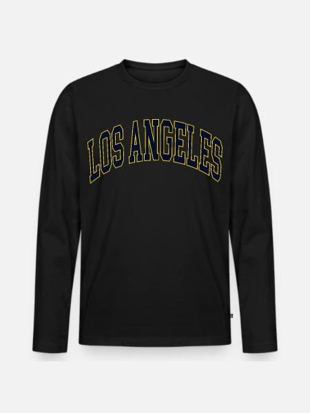 Los Angeles - Men's Premium Organic Long Sleeve Shirt - black