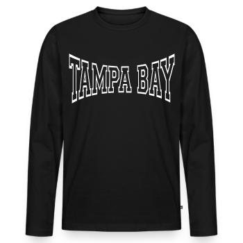 Tampa Bay - Men's Premium Organic Long Sleeve Shirt - black - Front - Nico (187cm)