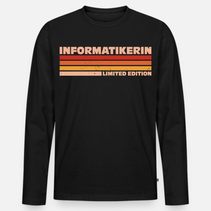 Computer Scientist Computer Scientist Programmer - Men's Premium Organic Long Sleeve Shirt - black