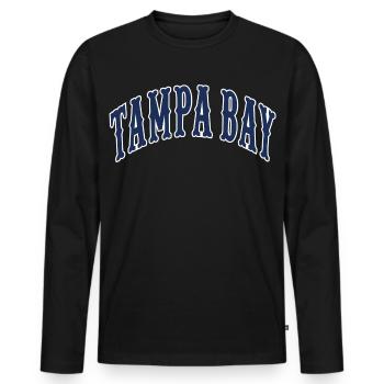 Tampa Bay - Men's Premium Organic Long Sleeve Shirt - black - Front - Nico (187cm)