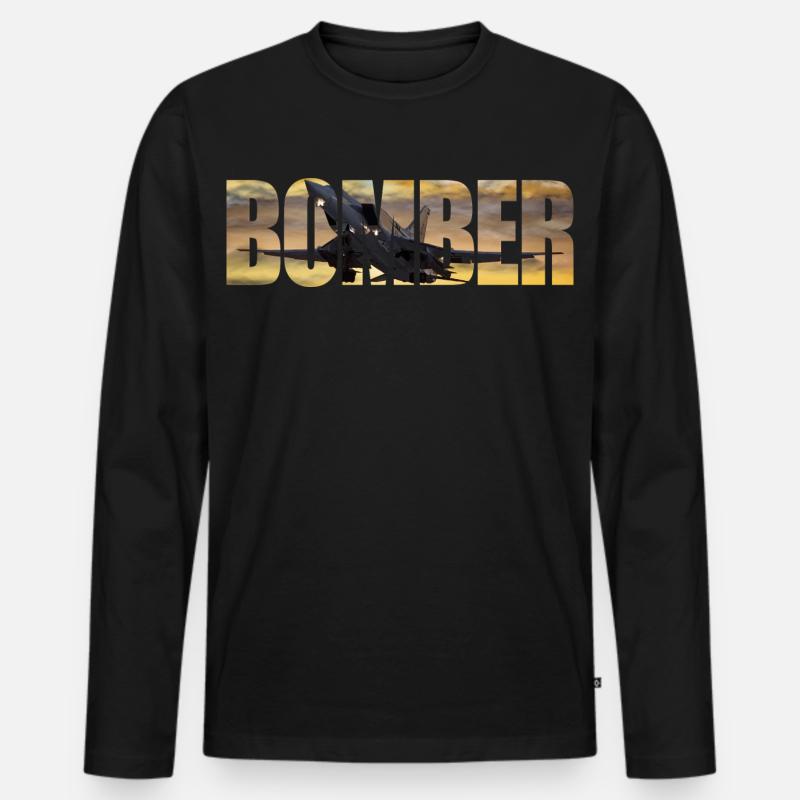 Bomber Tu-22 M3 - Men's Premium Organic Long Sleeve Shirt - black