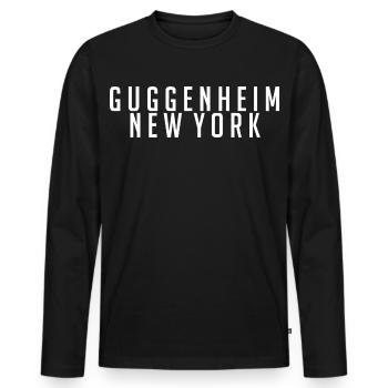 Urban Graffiti Art Skyline Design merch - Men's Premium Organic Long Sleeve Shirt - black - Front - Nico (187cm)