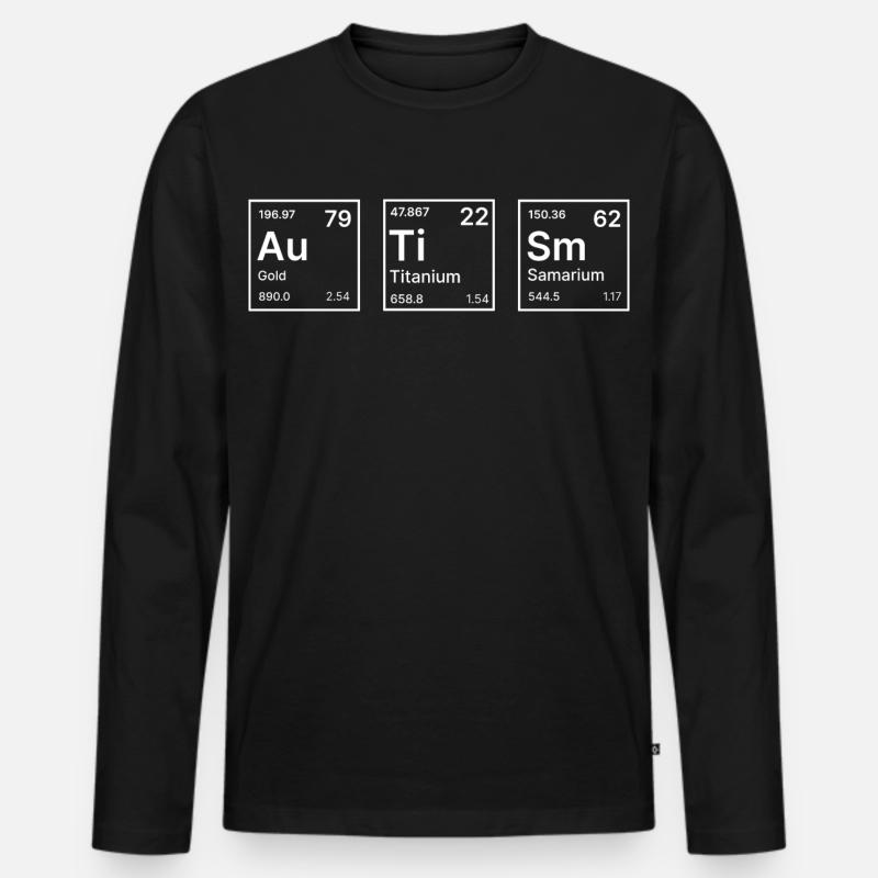 Autismus.Autism - Männer Premium Bio Langarmshirt - Schwarz