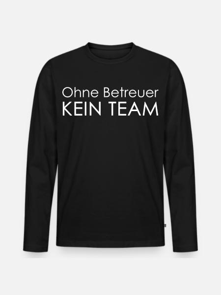 Pas d’équipe sans superviseur - T-shirt manches longues Premium bio Homme - noir