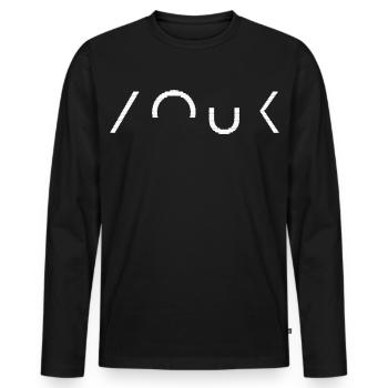 Zouk Music Caribbean Culture Dance - Men's Premium Organic Long Sleeve Shirt - black - Front - Nico (187cm)