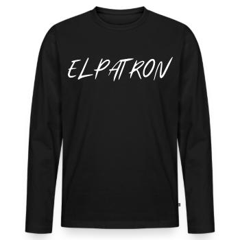 El Patron – The Chef Look - Men's Premium Organic Long Sleeve Shirt - black - Front - Nico (187cm)