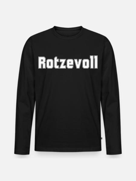 Rotzevoll Mallorca Malle saufen Party - Men's Premium Organic Long Sleeve Shirt - black