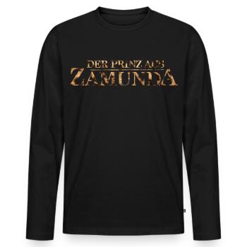 Coming To America Der Prinz Aus Zamunda Leopard - Men's Premium Organic Long Sleeve Shirt - black - Front - Nico (187cm)