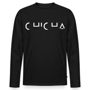 Chicha Music Culture Péruvienne Cumbia - T-shirt manches longues Premium bio Homme - noir - Devant - Nico (187cm)