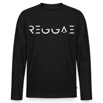 Reggae Music Roots Jamaican Culture Concert - Men's Premium Organic Long Sleeve Shirt - black - Front - Nico (187cm)