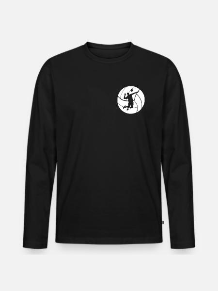 volleyball - Men's Premium Organic Long Sleeve Shirt - black