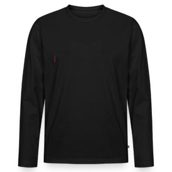mafia vertical russian gift gift idea cool - Men's Premium Organic Long Sleeve Shirt - black - Front - Nico (187cm)
