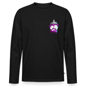 Graffiti Sprüchlack Street Art Sprayer Geschenk - Männer Premium Bio Langarmshirt - Schwarz - Vorne - Nico (187cm)