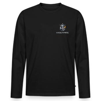 HAS Empire  - T-shirt manches longues Premium bio Homme - noir - Devant - Nico (187cm)