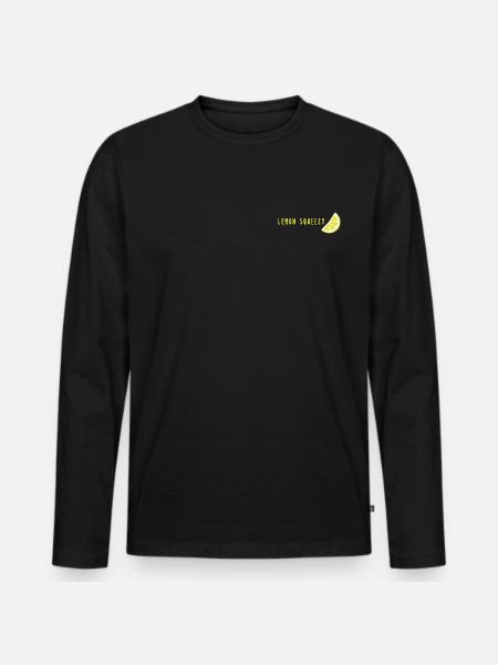 Lemon Squeezy - Men's Premium Organic Long Sleeve Shirt - black