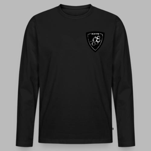 Fighters black Shield - Männer Premium Bio Langarmshirt