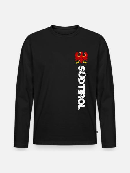 South-Tirol - Men's Premium Organic Long Sleeve Shirt - black