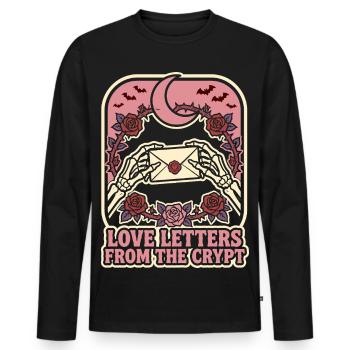 Love Letters From The Crypt - Männer Premium Bio Langarmshirt - Schwarz - Vorne - Nico (187cm)