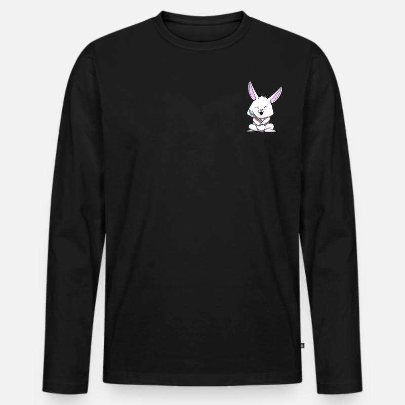 Easter Easter - Men's Premium Organic Long Sleeve Shirt - black