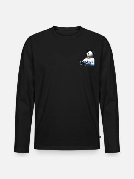 Gamer Gaming Gamers - Men's Premium Organic Long Sleeve Shirt - black