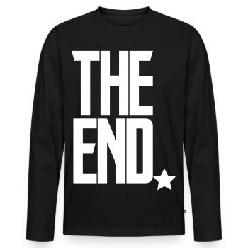 The End Finale – Justice Movie Game Credits - Men's Premium Organic Long Sleeve Shirt - black - Front - Nico (187cm)