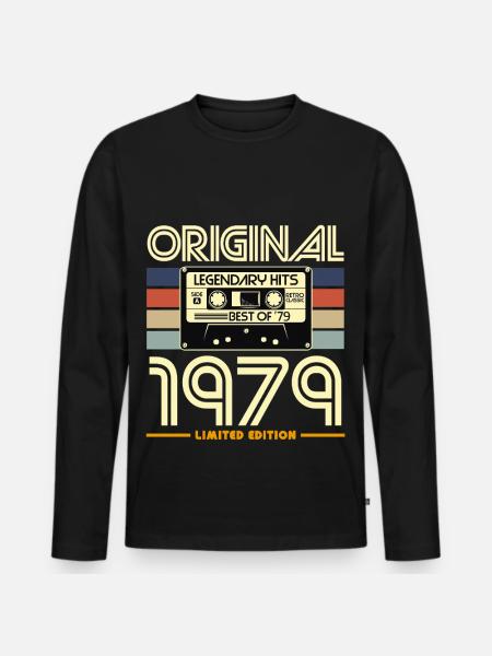 Original 1979 Édition Limitée - T-shirt manches longues Premium bio Homme - noir