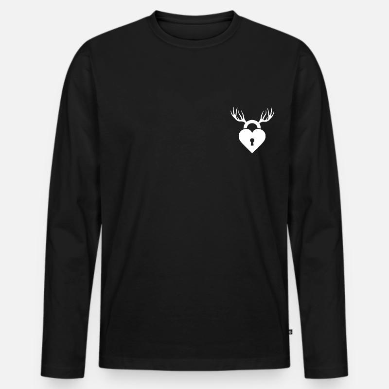 Cuckold - Männer Premium Bio Langarmshirt - Schwarz