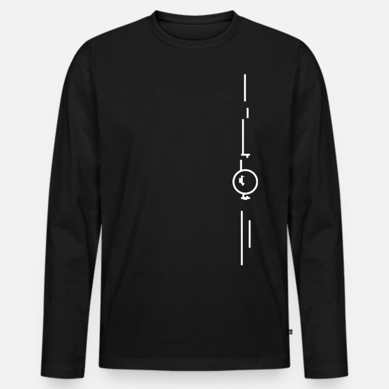 Turmpxl Berlin w - Männer Premium Bio Langarmshirt - Schwarz
