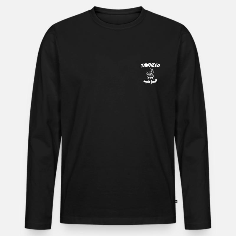 Tawheed Tawhid اiveتوحيد - Männer Premium Bio Langarmshirt - Schwarz