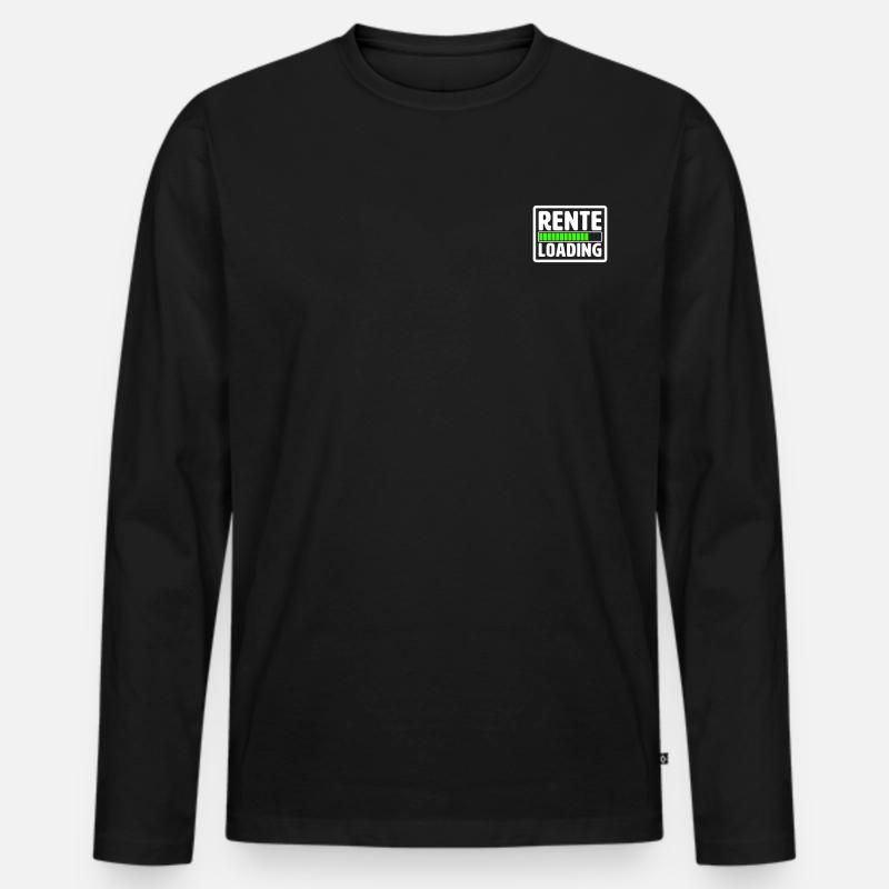 RENTE LOADING - Männer Premium Bio Langarmshirt - Schwarz