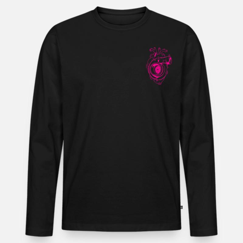 Turboschlag - Männer Premium Bio Langarmshirt - Schwarz