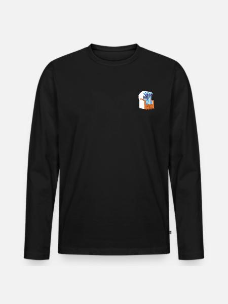 Beach chair - Men's Premium Organic Long Sleeve Shirt - black