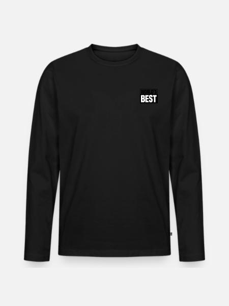 World s best - Men's Premium Organic Long Sleeve Shirt - black