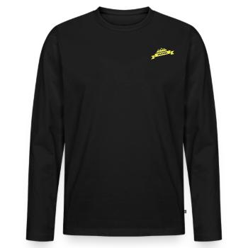 Mountainbiking - Männer Premium Bio Langarmshirt - Schwarz - Vorne - Nico (187cm)