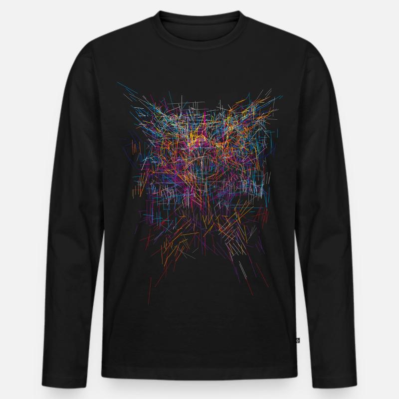 Sci-Fi Horror Design - Männer Premium Bio Langarmshirt - Schwarz