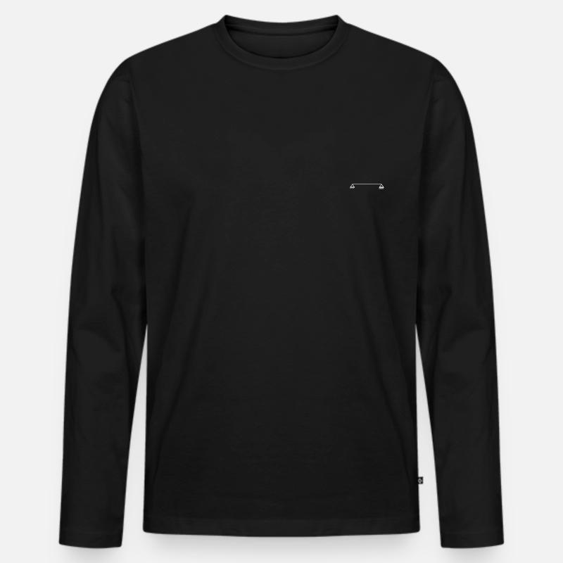 Einfeldträger - Männer Premium Bio Langarmshirt - Schwarz