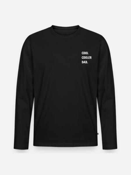 Cool cool dad - Men's Premium Organic Long Sleeve Shirt - black
