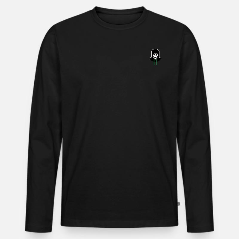 G25 Geek mit Kapuzenpullover - Männer Premium Bio Langarmshirt - Schwarz