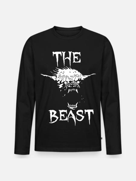 The Beast - Men's Premium Organic Long Sleeve Shirt - black