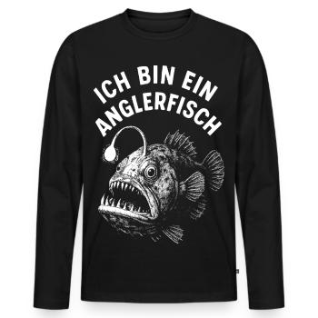 Fish Costume Frogfish Under Water Carnival - Men's Premium Organic Long Sleeve Shirt - black - Front - Nico (187cm)