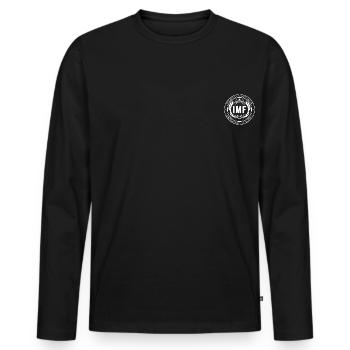 Mission Impossible Dead Reckoning IMF-Logo - Männer Premium Bio Langarmshirt - Schwarz - Vorne - Nico (187cm)