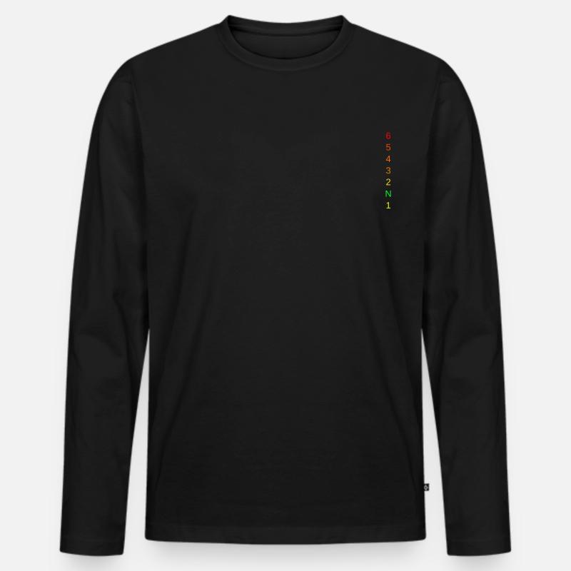 MotorcycleGears - Männer Premium Bio Langarmshirt - Schwarz