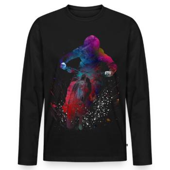 Motor Racing Sports Art #motor #sport - Men's Premium Organic Long Sleeve Shirt - black - Front - Nico (187cm)