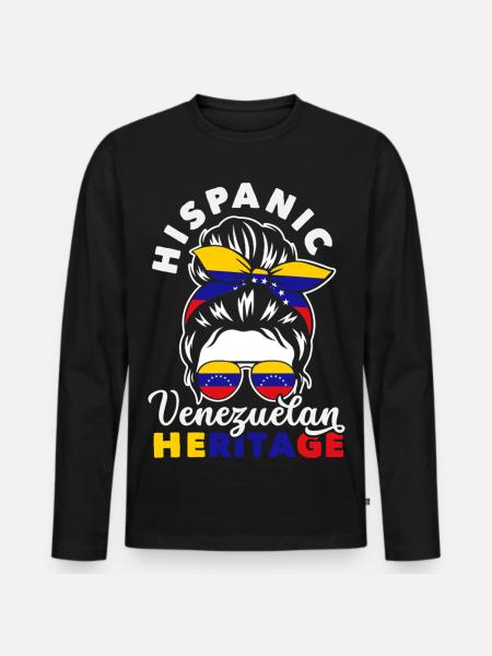Venezuela Flag Pride & Home Venezuela - Men's Premium Organic Long Sleeve Shirt - black