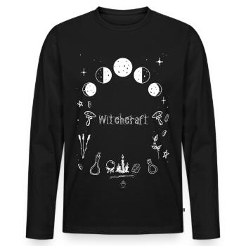 Sorcellerie - Outils magiques - T-Shirt - T-shirt manches longues Premium bio Homme - noir - Devant - Nico (187cm)