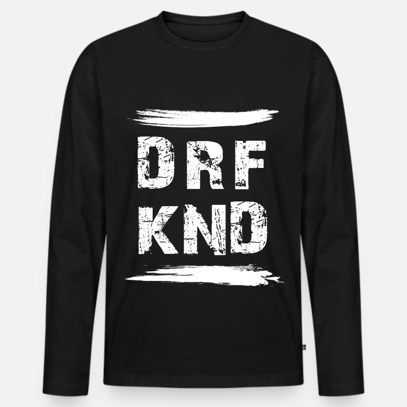 DORFKIND - Männer Premium Bio Langarmshirt - Schwarz