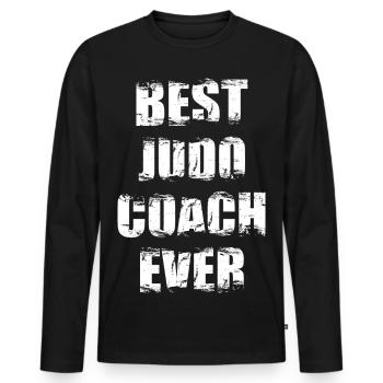Meilleur entraîneur de judo de tous les temps - T-shirt manches longues Premium bio Homme - noir - Devant - Nico (187cm)