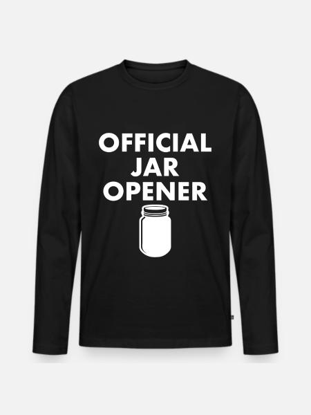 Official Jar Opener - Men's Premium Organic Long Sleeve Shirt - black