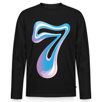 Funny Group 7 67 Meme Halloween Costume - Men's Premium Organic Long Sleeve Shirt - black - Front - Nico (187cm)