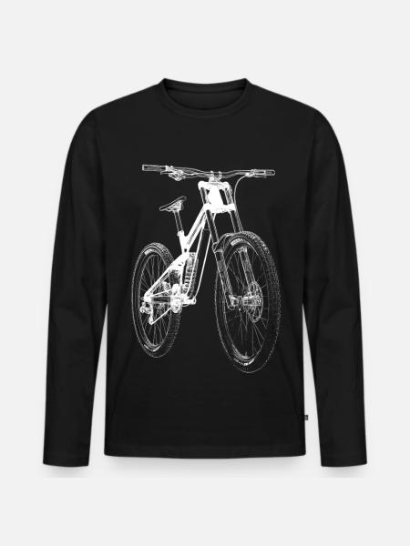 Bike Xray - Men's Premium Organic Long Sleeve Shirt - black